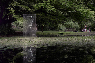 Installation in a lake, 2017, Adbk Munich (foto: Christoph Gabler)