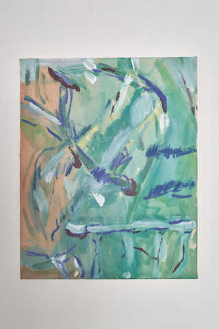 Bat experience III, 2023, oil ans acrylic on canvas, 50 x 40 cm, (Foto: Severin Vogl)